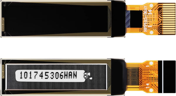 Ransanx 2PCS 0.91 Inch I2C OLED Display Module 128x32 White FPC Screen CH1115