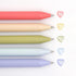 Kaco Pack of 5 Pieces Colored Ink Pens Retractable Cute Pens for Note Taking 0.5mm Fine Point (Morandi II) by Kaco