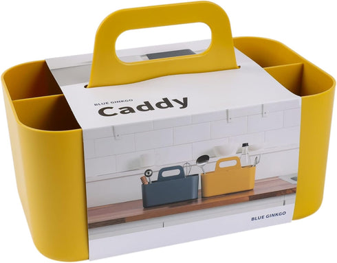 BLUE GINKGO Stackable Multipurpose Caddy Organizer with Handle | Desk, Makeup, Dorm, Classroom Art Organizers (Made in