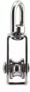 3-Pack M20 Single Pulley Block Heavy Duty Stainless Steel Hardware, Fixed Pulley for Wire Rope Loading 75kg