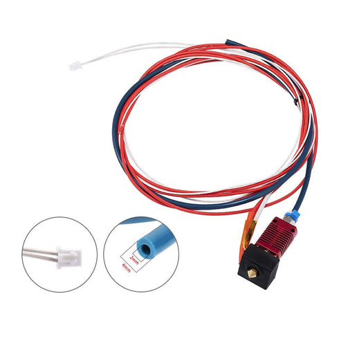 Creality Upgrade Ender 3 Hotend, Assembled Extruder with Capricorn Bowden PTFE Tubing for Ender 3 Pro/V2