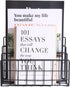 Desk Organizer, 3-Section Vertical Magazine Rack, Metal File Sorter, Document Organizer for Office Desk (Black)