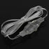 Tiosen Indoor Outdoor Extension Cord, White Transparent Cable Light Extender Wire, String Lights Power Plug Accessory
