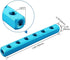 Baomain Aluminum Air Manifold Block, 1/4" PT Threaded, 6-Way 9-Port for Pneumatic Systems