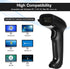 WoneNice 2D QR/PDF417/Data USB Barcode Scanner Handheld Wired Matrix Reader for POS, Retail, Warehouse & Mobile Payment