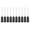 PATIKIL 19Ga x 1 Inch Dispensing Needle Tips, 50Pcs Blunt Tips with Luer Lock for Glue Oil Applicator, Black