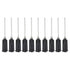 PATIKIL 19Ga x 1 Inch Dispensing Needle Tips, 50Pcs Blunt Tips with Luer Lock for Glue Oil Applicator, Black