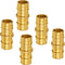 Pex-A 5/8" Straight Brass Coupling Expansion Pex F1960 Coupler for Pex-A-Tubing Connection (Pack of 5)