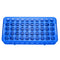Detachable Plastic Test Tube Holder Rack for 5ml/10ml/15ml Tubes, 50 Holes (Blue Single)