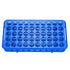 Detachable Plastic Test Tube Holder Rack for 5ml/10ml/15ml Tubes, 50 Holes (Blue Single)