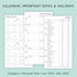 newestor 2026 Weekly & Monthly Planner Refill - Jan 2026 - Dec 2026, Personal Compact Size 3 (3-3/4" x 6-3/4")
