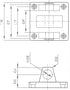 Baomain Foot Flange CB-63 for Pneumatic SC 63 Cylinder with 4 Screws