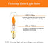 E12 Bulb, 2 Pack SHUWDKAR Flickering Flame Realistic Flame Effect LED Chandelier Candelabra Base