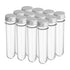PATIKIL 100ml Plastic Test Tubes with Screw Caps, 12Pcs, 160x33mm for Lab Use and Candy Storage