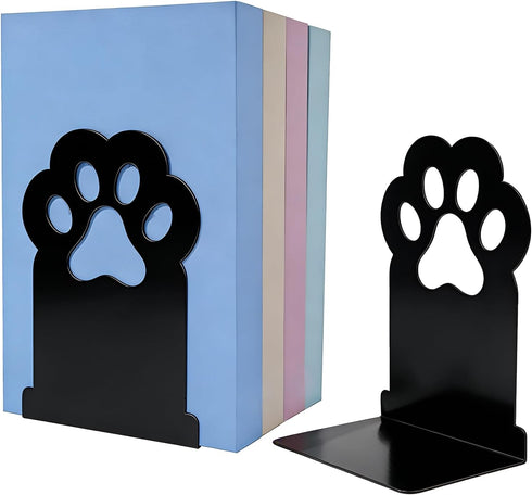Generic Book Shelf Holder - 2 Pieces Cute Iron Cat Paw Stopper |