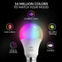 LED Color Changing Lights, RGBW 2700K-6500K, 60 Watt Equivalent, Dimmable with App, A19 E26, 4 Counts, No Hub Required