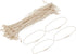 MECCANIXITY Polyester Rope Hang Tag String, Snap Lock Pins Loop Price Tag Fastener Plastic Tags, Pack of 100