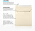 LUXPaper Square Invitation Envelopes | Natural Linen | Peel & Press | 6 1/2" x 6 1/2" | 80lb. Text | 50 Qty