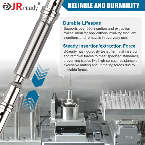 JRready Deutsch DT Solid Contacts Terminal Kit, Size 16, ST6364-050, Electrical Connectors, Pin 0460-202-16141, Socket