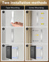 Set 2 5000mAh 3 Rechargeable Motion Sensor Wall Sconce of Wireless Battery Operated Wall Light Indoor, Colors Up/Down