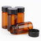 stonylab Brown Glass Sample Vials with Cap - 20 ml Screw Cap Sample Vials for Liquid Sampling, Pack of 20