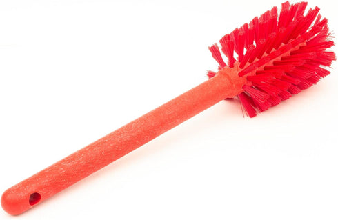 SPARTA Large Water Bottle Brush Ideal for Wide-Mouth Jars, Bottles and Tumblers, Dishwashing Tool with Handle for Home and Commercial Kitchens, Plastic, 12 Inches, Red by SPARTA