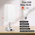 3-Way Dimmable E26 Bulb Touch Bedside Table Lamp for Nightstand - Night Lamp with USB A + Type C Charging Ports and Two