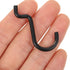 24pcs Gadpiparty Heavy Duty Iron Wire Pegboard J Hooks for Hanging Tools, Compact Dark Peg Wall Hooks for Workshop