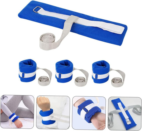 8pcs Gatuida Adjustable Patient Wrist and Ankle Straps for -Release Fix Bands for Elderly and Disabled for Hospital