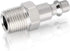 GASHER 1/4-Inch NPT Male Industrial Air Plug, 1/4-Inch High Flow Pneumatic Plugs 300PSI (20-Pack)