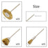 45 Pieces Brass Wire Brushes Set, Wheel Cup Pen Brush Polishing Attachment Kit for Dremel Grinder Rotary Tools (Gold)