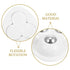 SHINEOFI 8pcs White Stainless Steel Ball Bearing General Purpose Self-Adhesive Mini Caster Wheels Stick on Casters