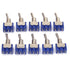 HiLetgo 10pcs AC125V 6A ON/ON SPDT Toggle Switch - 3 Terminals, 2 Position MTS102