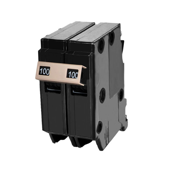 New Upgrade 2100 100-Amp 2-Pole Circuit Breaker, 3/4-Inch Plug-On, Thermal Magnetic Protection, 120/240V