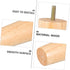 4pcs 5x12cm M8 NUOBESTY Solid Wood Furniture Legs Tapered Sofa Replacement Legs Threaded for Coffee Table Cabinet Tv