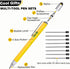 HUXUNGI Set,Pen Son,6 1 Set Multi Tool Pen for Men Dad Gifts from Daughter in Multitool Pen with Ruler Level Ballpoint