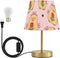 Table Lamp for Bedroom Nightstand Capybara Rose Bow Star Bedside Lamp with