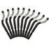 Deburring Blades Set of 10 Pcs BS1010, High Speed Steel Precision Edge Burr Removal Tool for Metal, Plastic