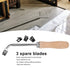 Groover Beech, Wood Grooving Gouge Steel Slotting Knife Flooring Tools for PVC Plastic Floor Flat Quarter Moon with Weld Trim and Hand