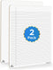 Scribbledo 2 Pack Dry Erase Notebook, College Ruled Lined Board 9"x12" with Reusable Writing Pad