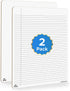 Scribbledo 2 Pack Dry Erase Notebook, College Ruled Lined Board 9"x12" with Reusable Writing Pad