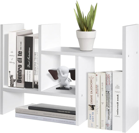 TY ARTS & CULTURE - Expandable Wood Desktop Storage Organizer Multipurpose Desk