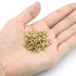 newlng 500pcs Tiny Round Head Nail Fasteners for String Art, 1 X 10mm/0.04"X0.4"(DXL), Gold Hand-Made Hardware