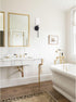 1 Pack) Modern Wall Light Fixtures, Soft Black Vanity Lights for Bathroom, Metal Sconces Wall Lighting with Fabric