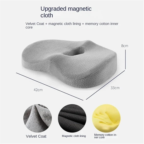 Generic 3D Memory Foam Hemorrhoid Cushion Hip Support Orthopedic Pillow Coccyx Office Chair Cushion Car Seat Wheelchair
