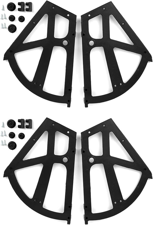 4Pcs Shoes Drawer Hinge Plate Frame Turning Rack ABS Cabinet Hinge with Installation Accessories for Shoe Cabinet Shoe