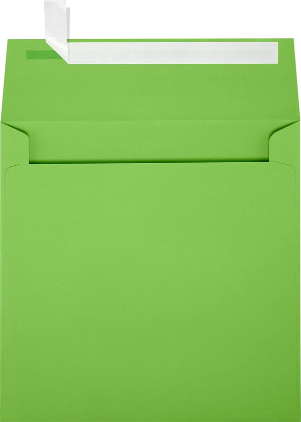 LUXPaper Square Invitation Envelopes | 80lb. Text | Limelight Green | 6" x 6" | 250 Qty