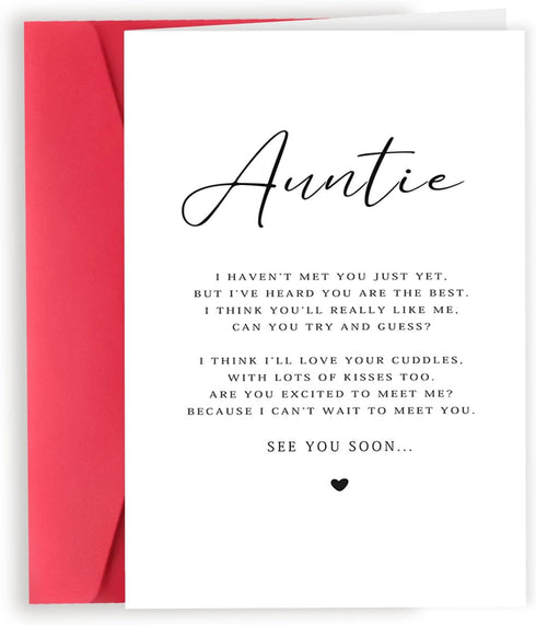 Londue Pregnancy Announcement Gifts for Aunt, Auntie to be Gifts from Niece Nephew,