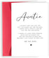 Londue Pregnancy Announcement Gifts for Aunt, Auntie to be Gifts from Niece Nephew,