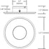 Nicor DLF301205KWH Flush Mount, 5000K, White